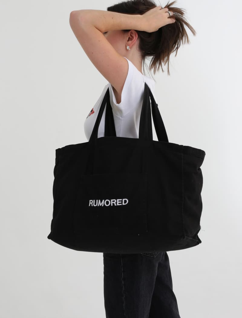 Stylish Black Everyday Tote Bag