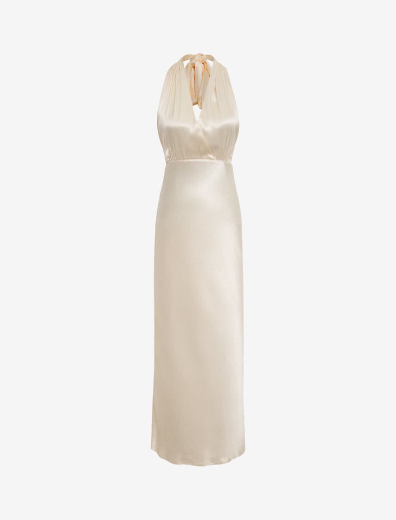 Ivory Thelma Midi Dress - Elegant Casual Wear