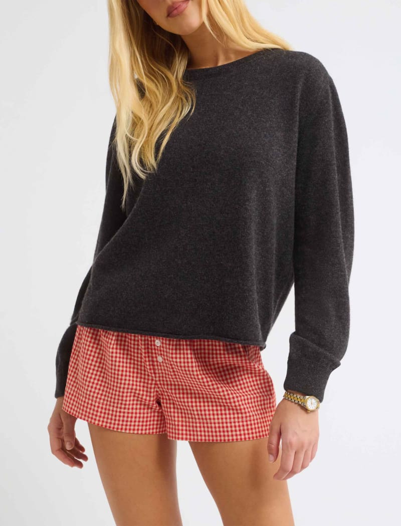 Classic Washed Black Everyday Sweater