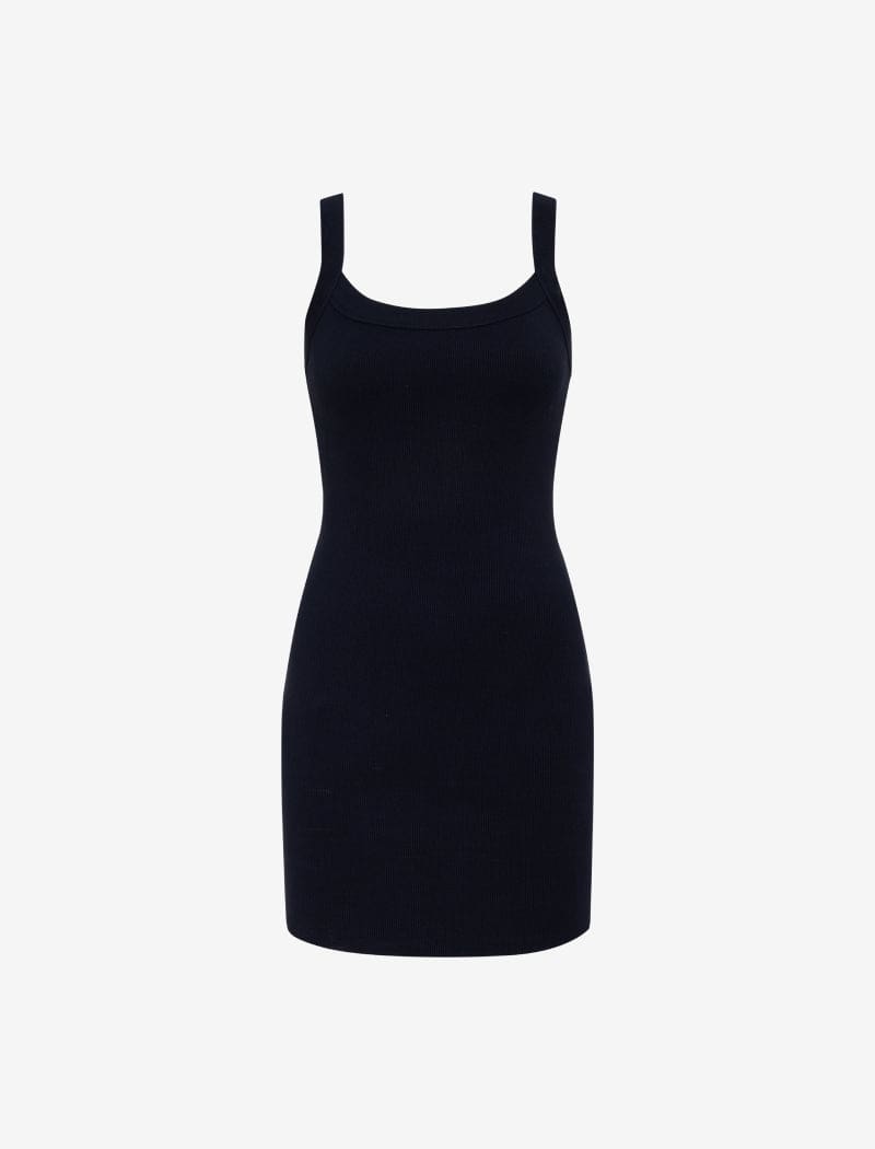 Navy Core Mini Dress - Slim Fit Casual Wear