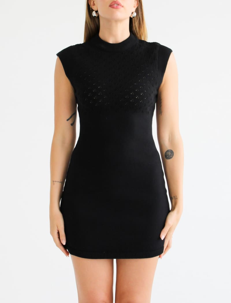 Black Birkin Mini Dress - Sleek & Stylish