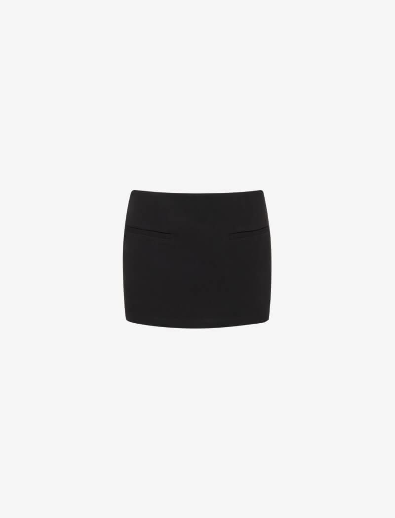 Black Micro Skort for Active Wear
