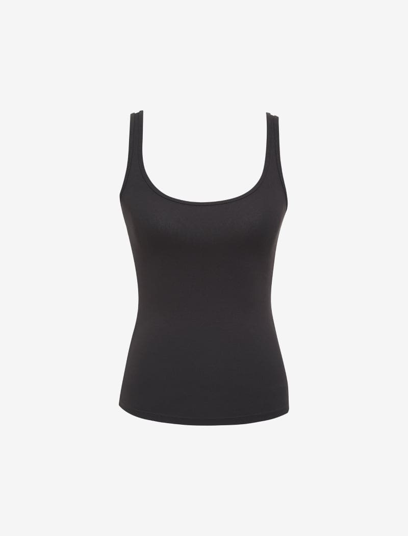 Black Routine Tank Top for Everyday Wear