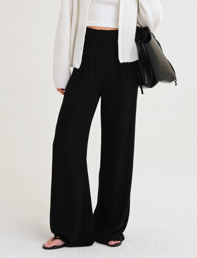Black Shoreside Trousers for Men