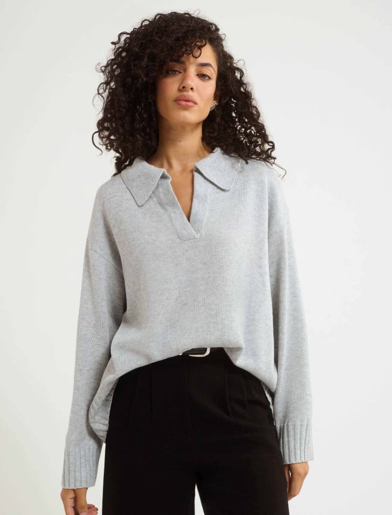 Pearl Gray Delancey Sweater – Soft Knit Pullover
