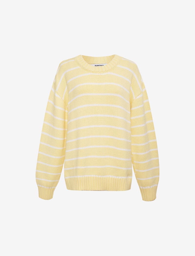 Banana Stripe Bayside Sweater