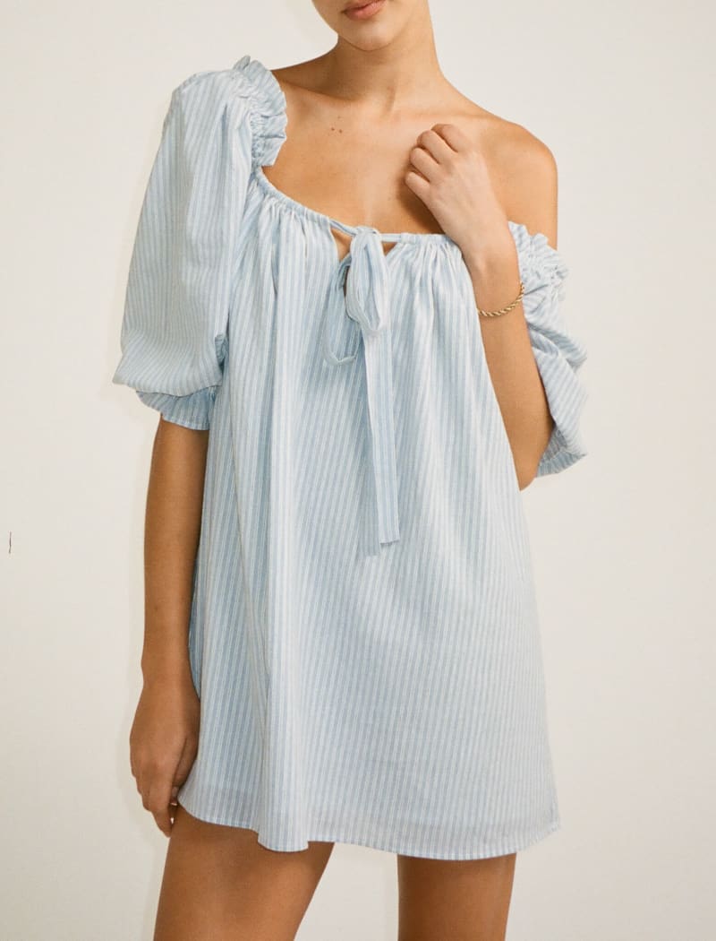 Laguna Stripe Mini Dress by Darling