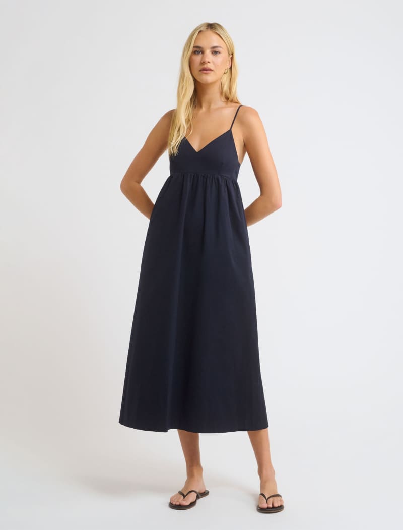 Navy Midi Dress for Everyday Wear