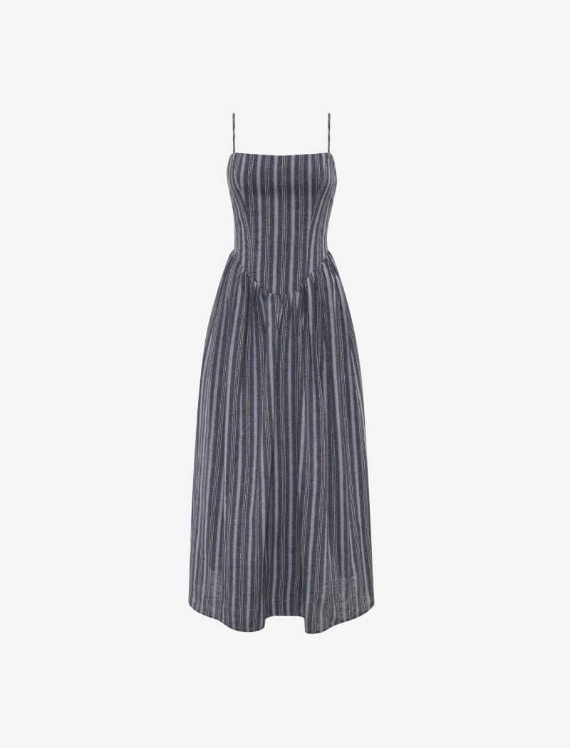 Harborline Midi Dress - Nantucket Style