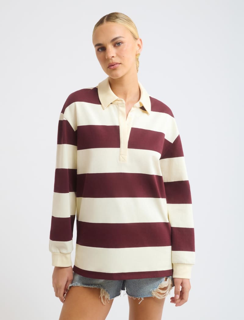 Harvard Stripe Ivy League Sweater