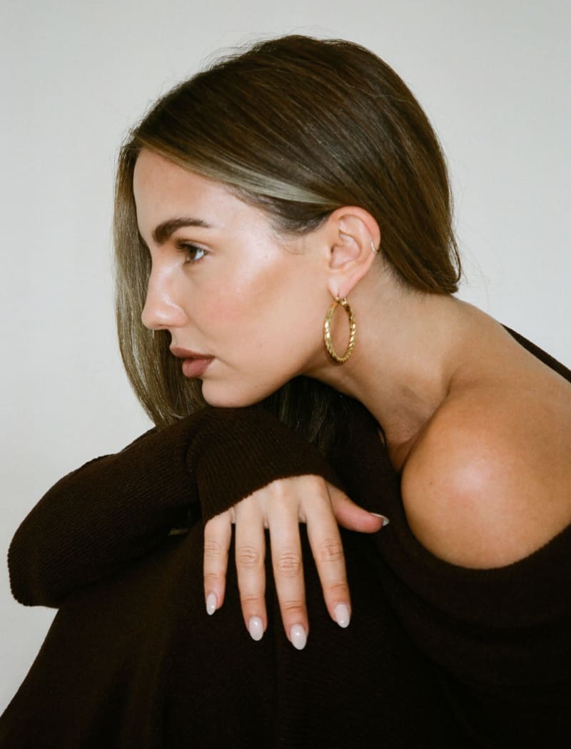 Gold Hoop Earrings by Cher
