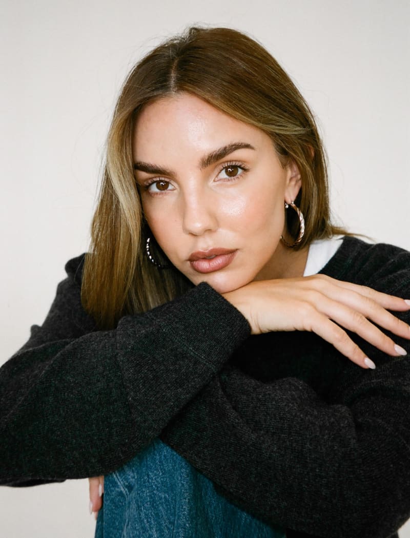 Silver Cherry Hoop Earrings