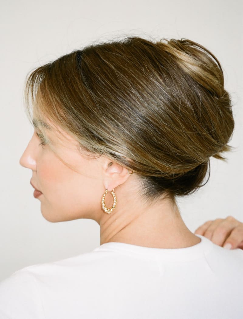 Gold Endless Love Hoop Earrings