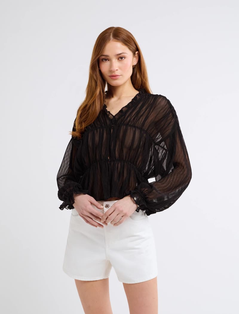 Black Cambridge Top for Women