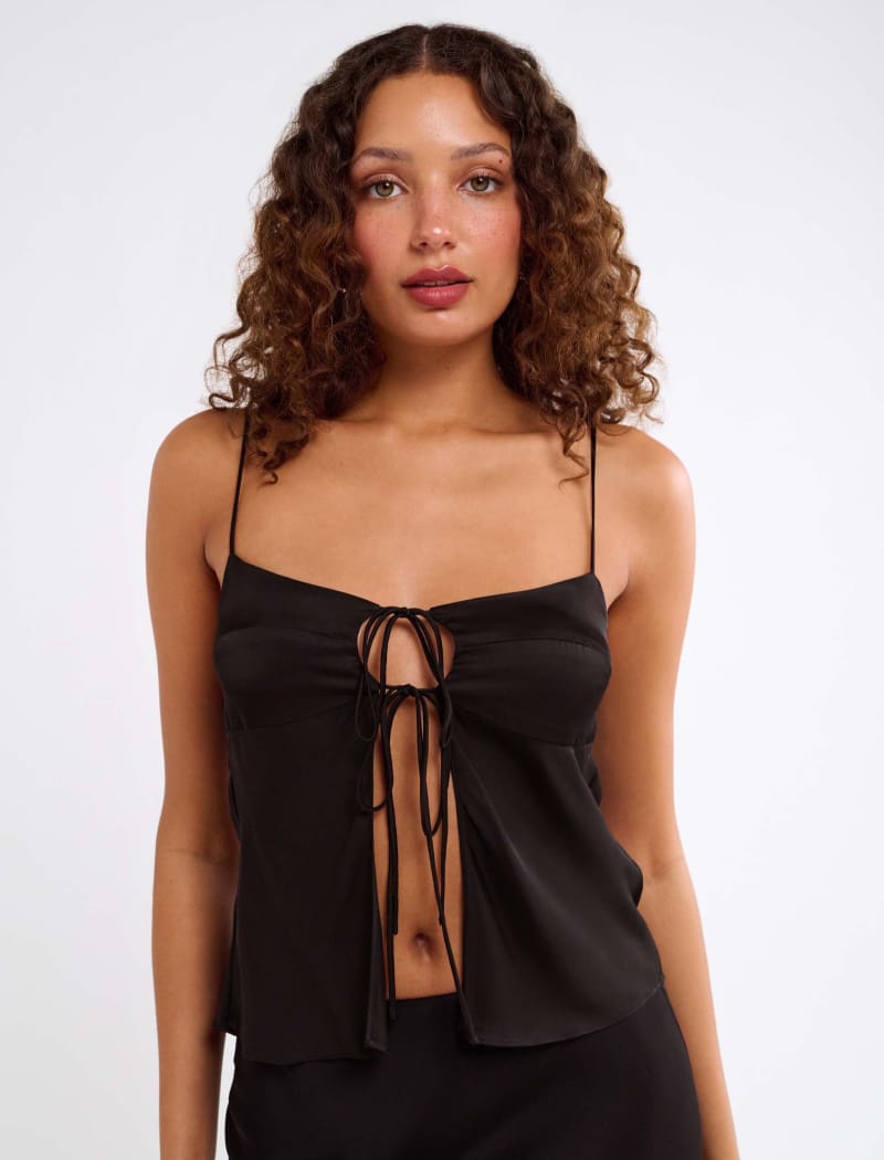 Black Edelweiss Cami Top for Women