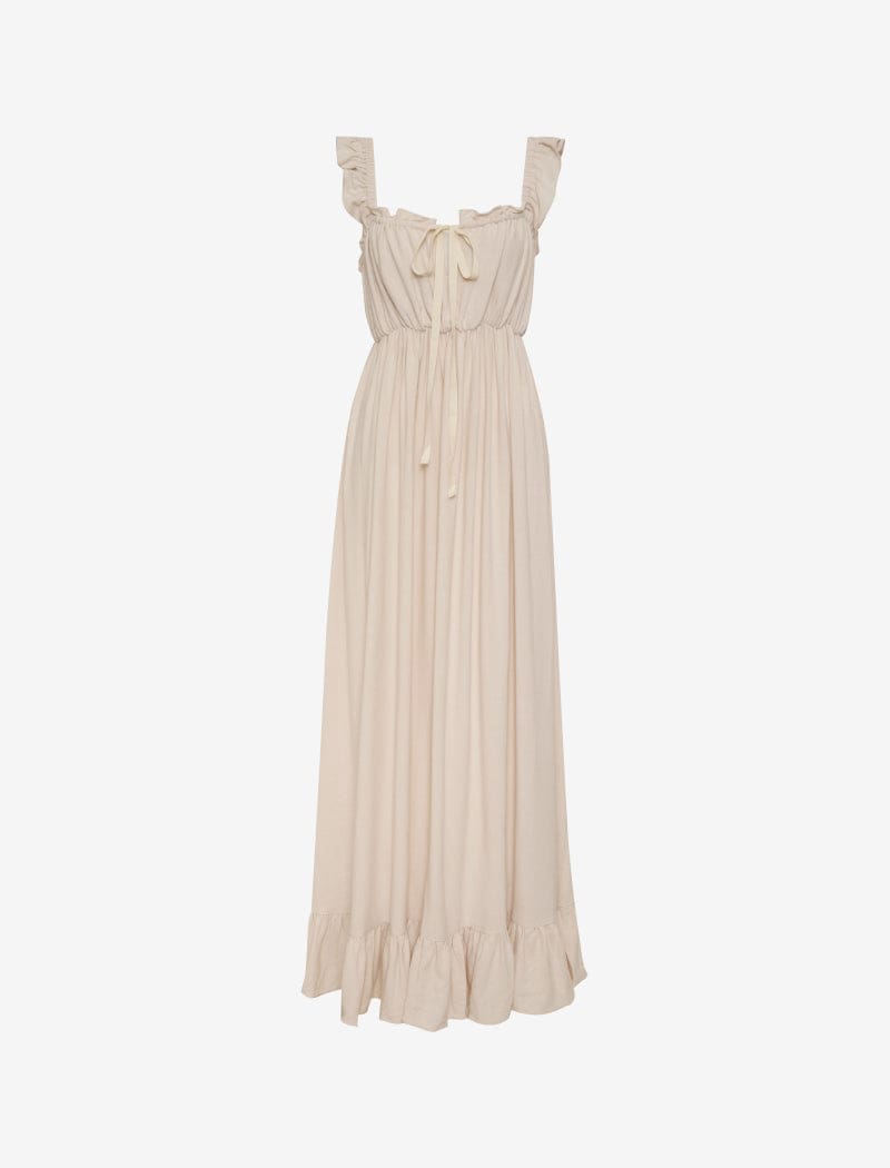 Natural Tall Grass Maxi Dress – Boho Style