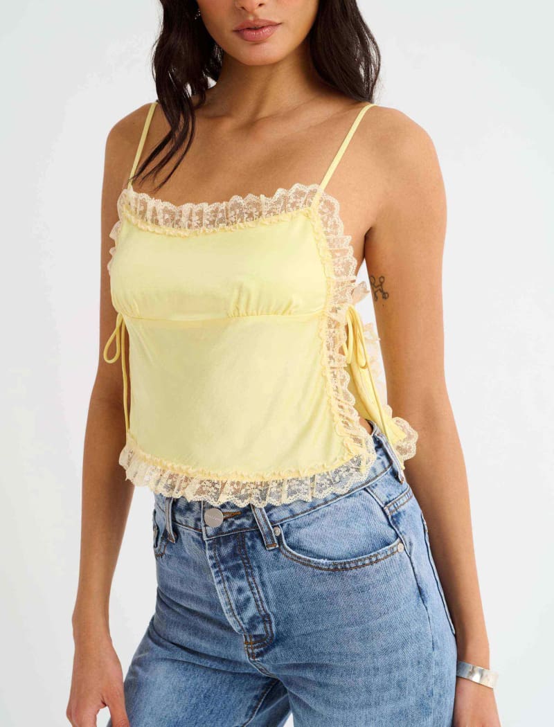 Buttercream Meadow Top for Casual Wear