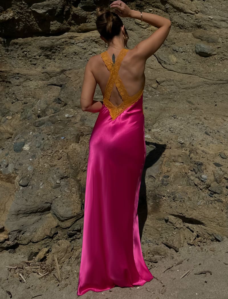 Fuchsia Crossroads Maxi Dress - Flowy & Stylish