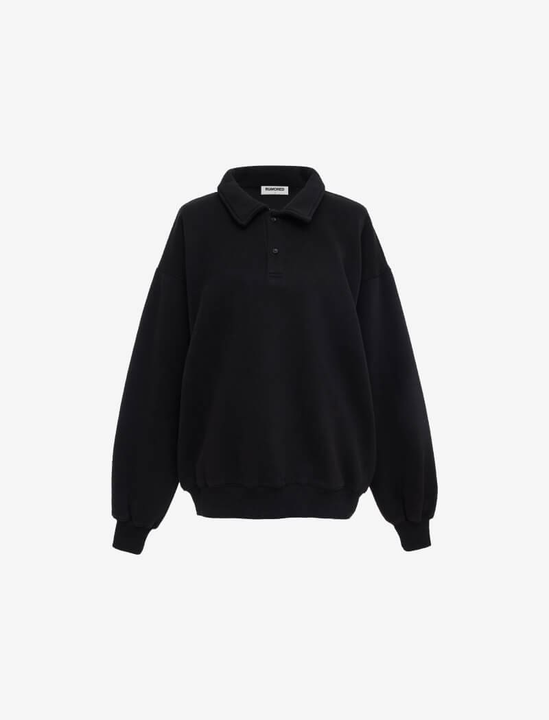 Black Airport Comfort Sweatshirt for Travel