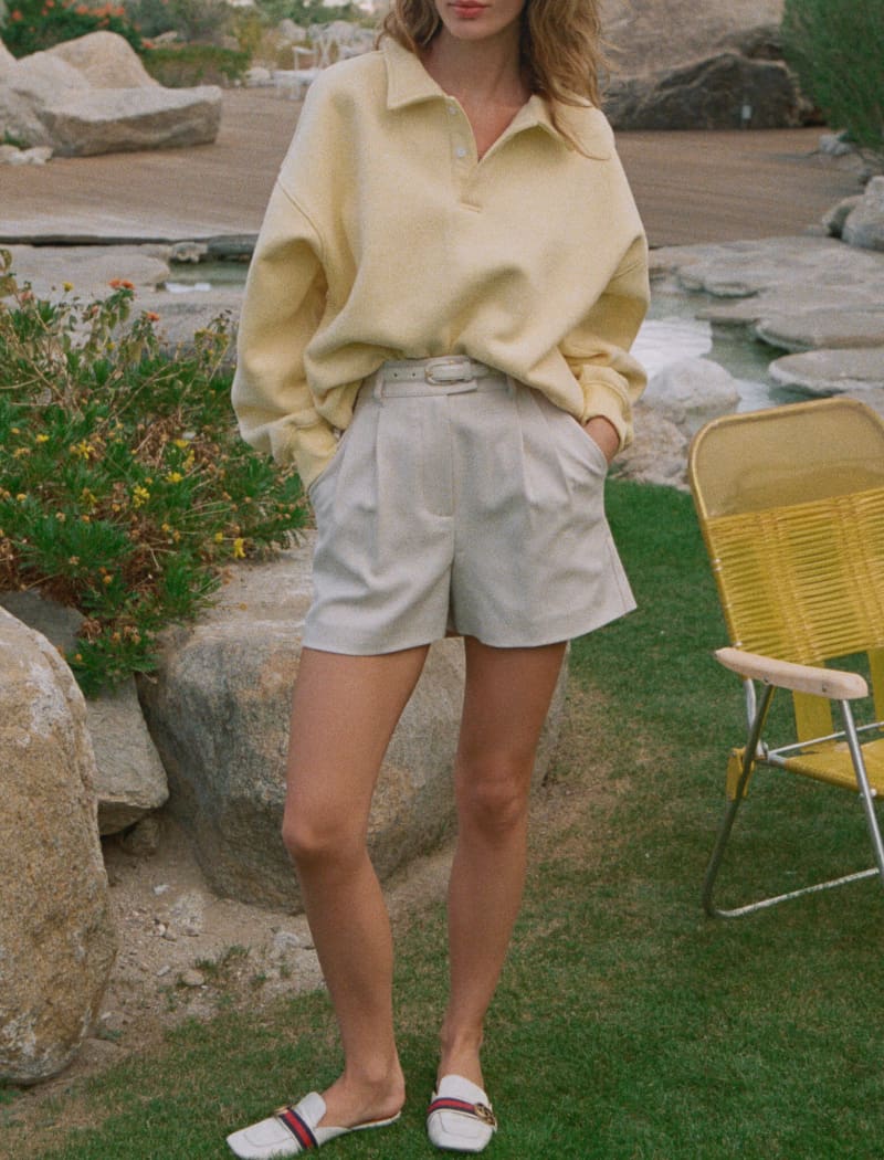 Buttercream Airport Crewneck Sweatshirt