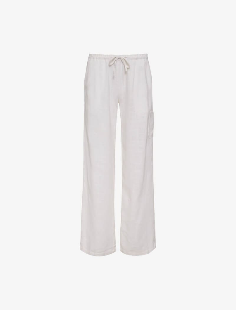 White Linen High Fidelity Pants