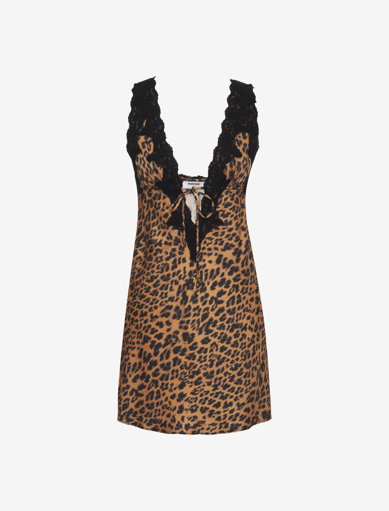 Leopard Print Venice Mini Dress