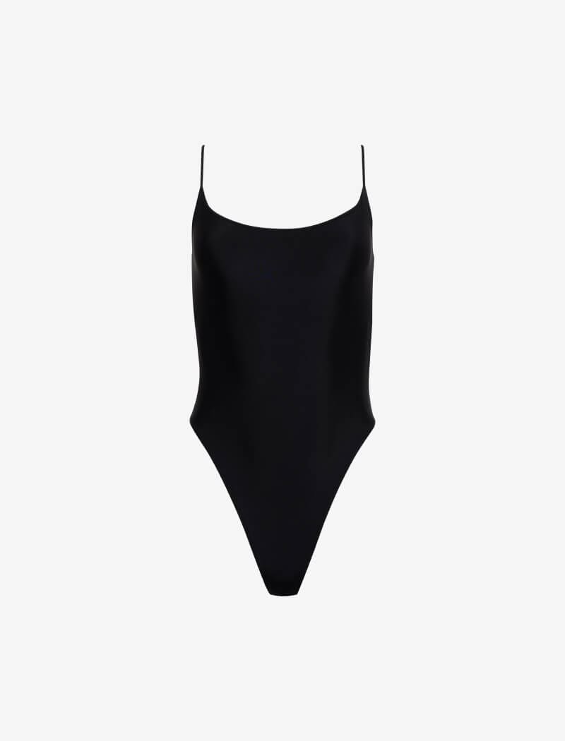 Stylish Black One-Piece Swimsuit