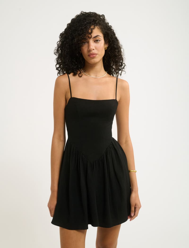 Black Nantucket Mini Dress - Casual Chic Style