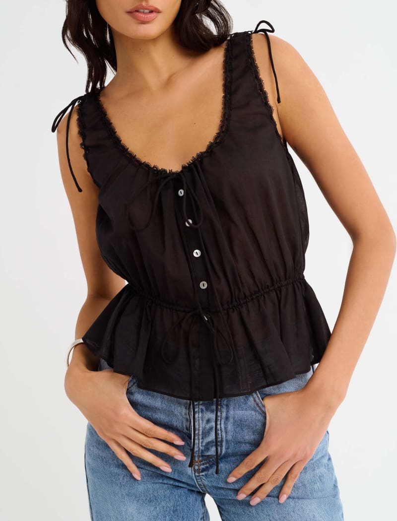 Black Rosemary Top - Stylish & Versatile
