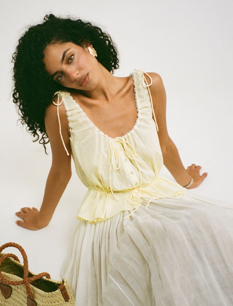 Buttercream Rosemary Top for Women