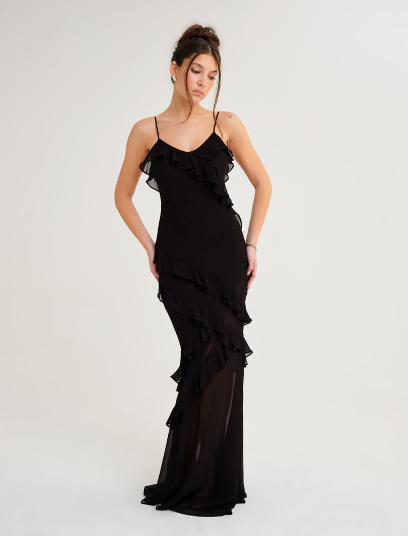 Black Sao Paulo Maxi Dress – Elegant & Comfortable