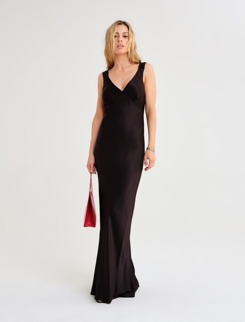 Black Sunset Strip Maxi Dress for Women