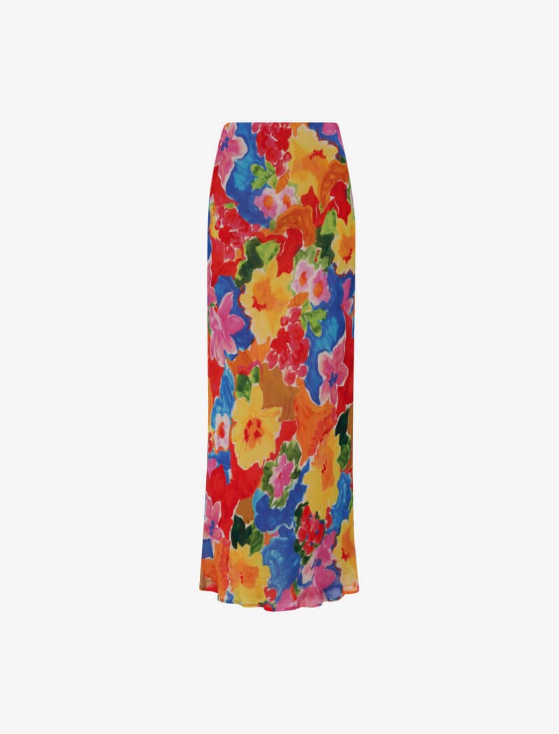Sugar Magnolia Maxi Skirt – Vintage Floral Print